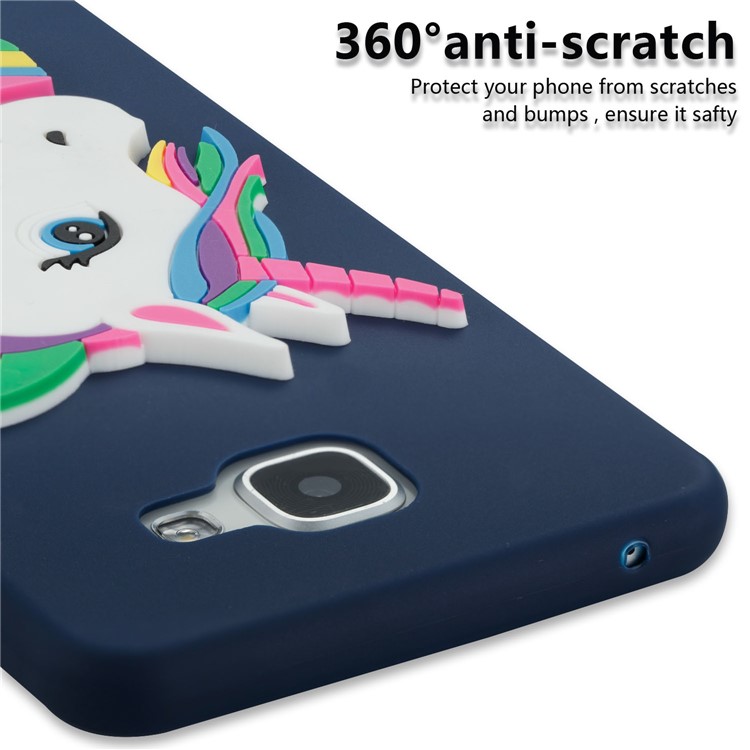 Lovely 3D Unicorn Pattern TPU Cover Shell for Samsung Galaxy A5 SM-A510F (2016) - Dark Blue-2