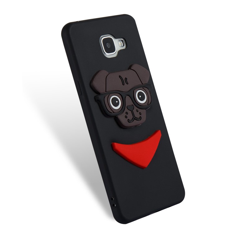 Cute 3D Puppy TPU Soft Phone Case for Samsung Galaxy A5 SM-A510 - Black-5