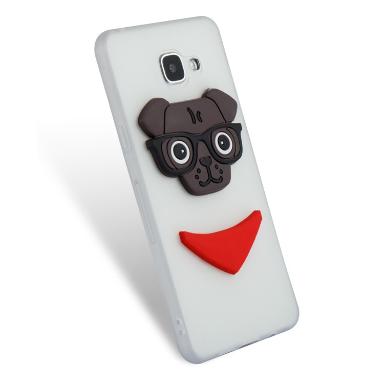 Cute 3D Puppy TPU Soft Phone Cover for Samsung Galaxy A5 SM-A510 - White-5