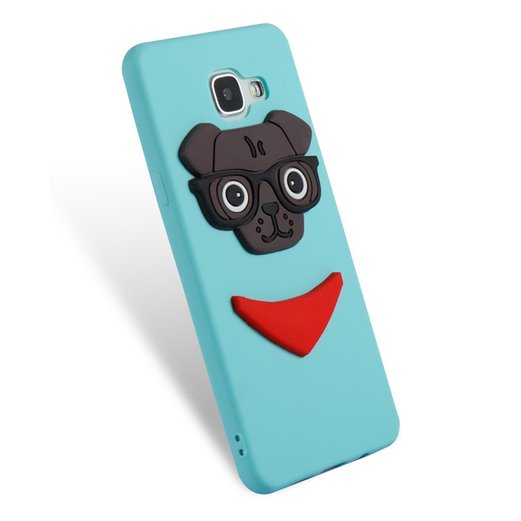 Cute 3D Puppy TPU Soft Mobile Phone Case for Samsung Galaxy A5 SM-A510 - Baby Blue-5