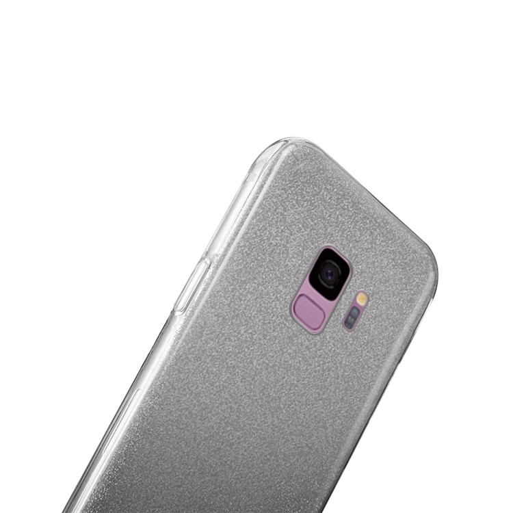 NXE TPU + PC Case with Gradient Color Glittery Powder Paper for Samsung Galaxy S9 G960 - Black-3