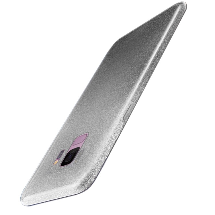 NXE TPU + PC Case with Gradient Color Glittery Powder Paper for Samsung Galaxy S9 G960 - Black-4