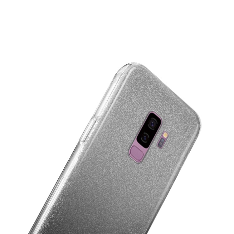 NXE TPU + PC Case with Gradient Color Glittery Powder Paper for Samsung Galaxy S9+ G965 - Black-3
