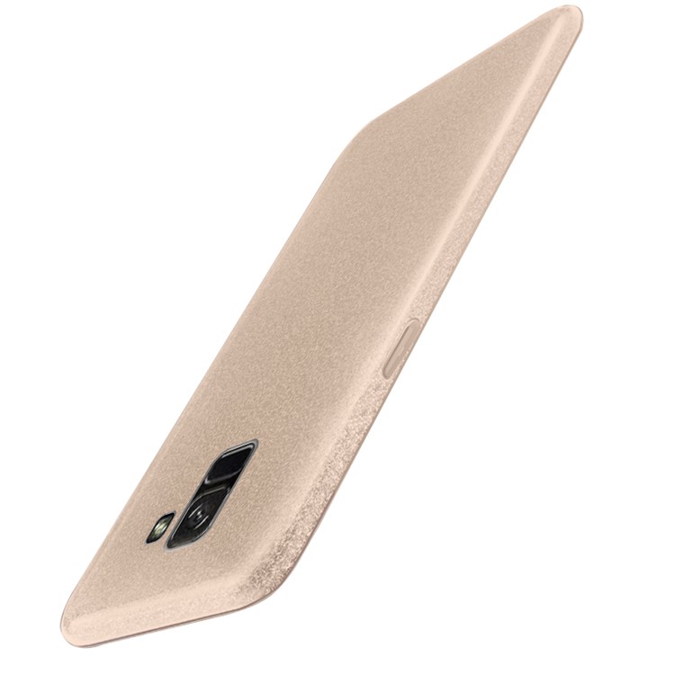 NXE Glittery Powder PC + TPU Combo Shell Case for Samsung Galaxy A8 (2018) - Gold-4
