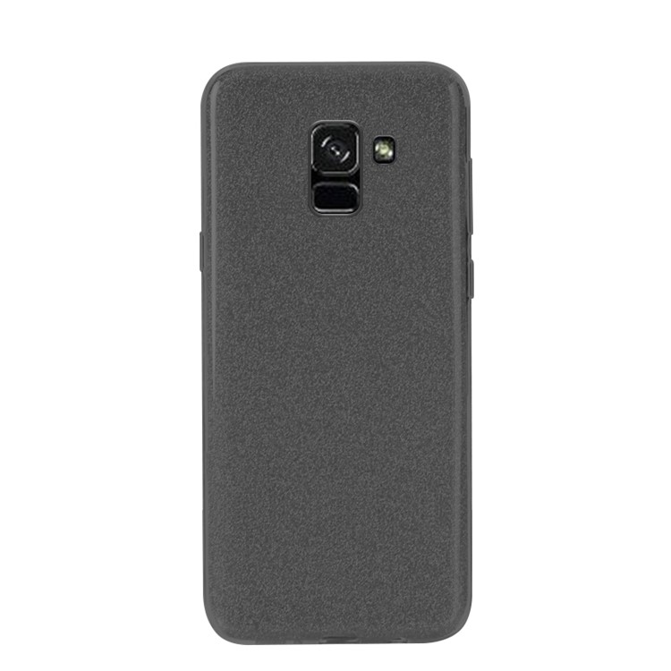 NXE Glittery Powder PC + TPU Hybrid Case for Samsung Galaxy A8+ (2018) - Black-1