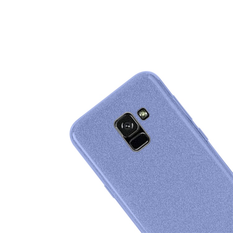 NXE Glittery Powder PC + TPU Hybrid Case Cover Shell for Samsung Galaxy A8+ (2018) - Blue-2