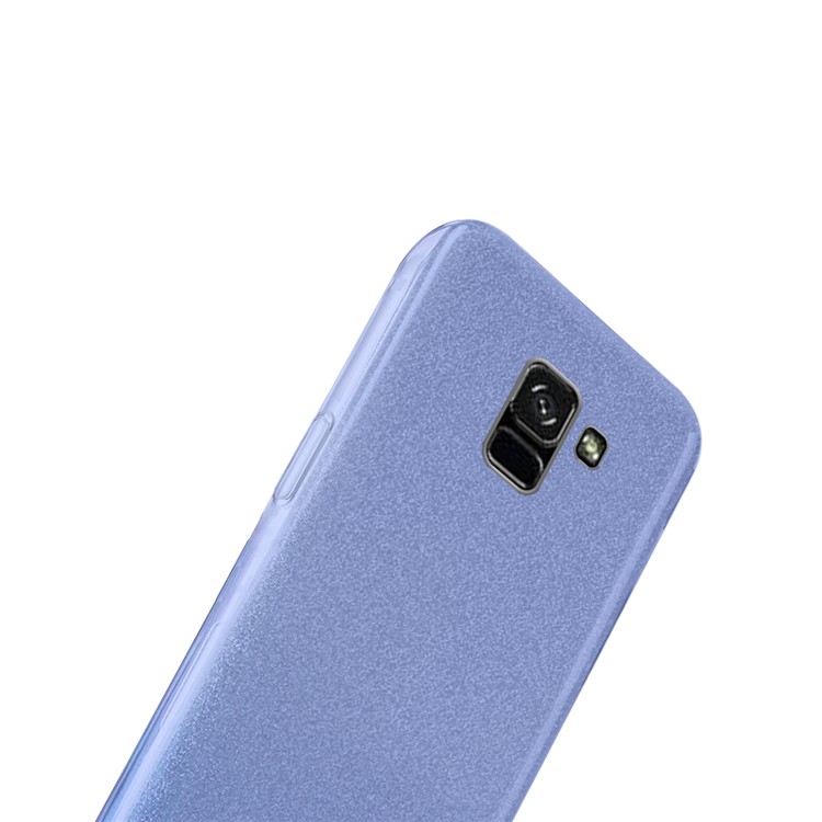 NXE Glittery Powder PC + TPU Hybrid Case Cover Shell for Samsung Galaxy A8+ (2018) - Blue-3