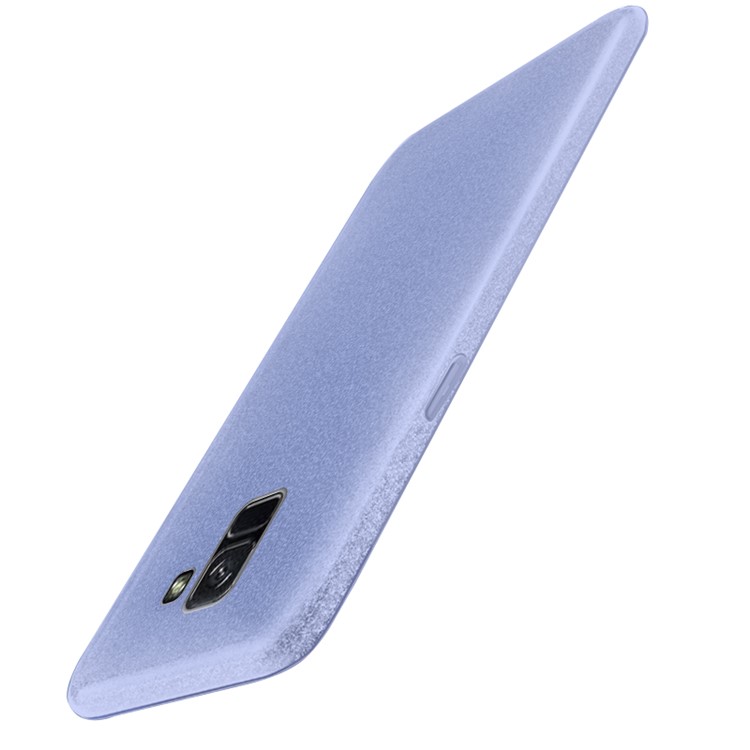 NXE Glittery Powder PC + TPU Hybrid Case Cover Shell for Samsung Galaxy A8+ (2018) - Blue-4