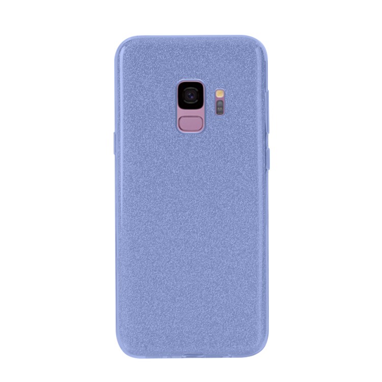 NXE Glittery Powder PC + TPU Hybrid Protective Case for Samsung Galaxy S9 SM-G960 - Blue-1