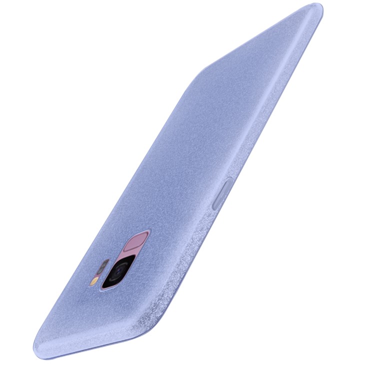 NXE Glittery Powder PC + TPU Hybrid Protective Case for Samsung Galaxy S9 SM-G960 - Blue-4