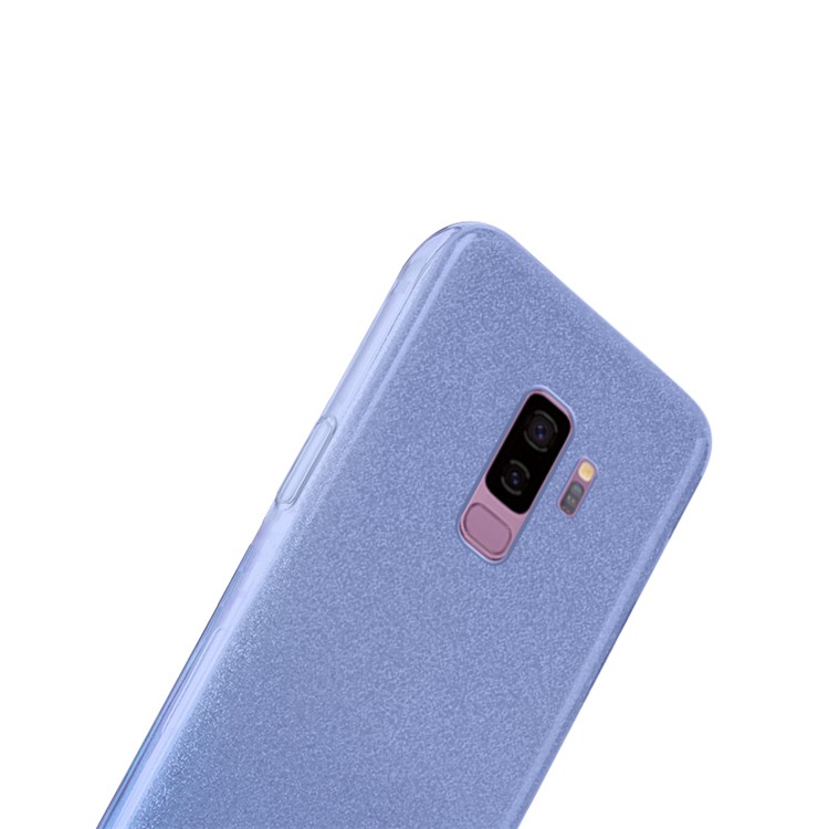 NXE Glittery Powder PC + TPU Combo Cover Case for Samsung Galaxy S9+ SM-G965 - Blue-3
