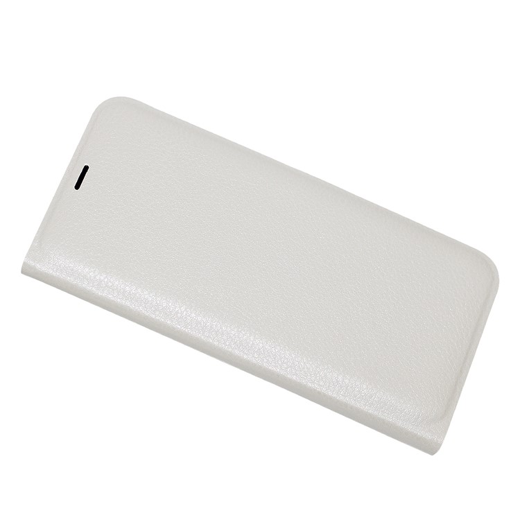 Flip PU Leather Card Holder Phone Cover for Samsung Galaxy S9 G960 - White-1