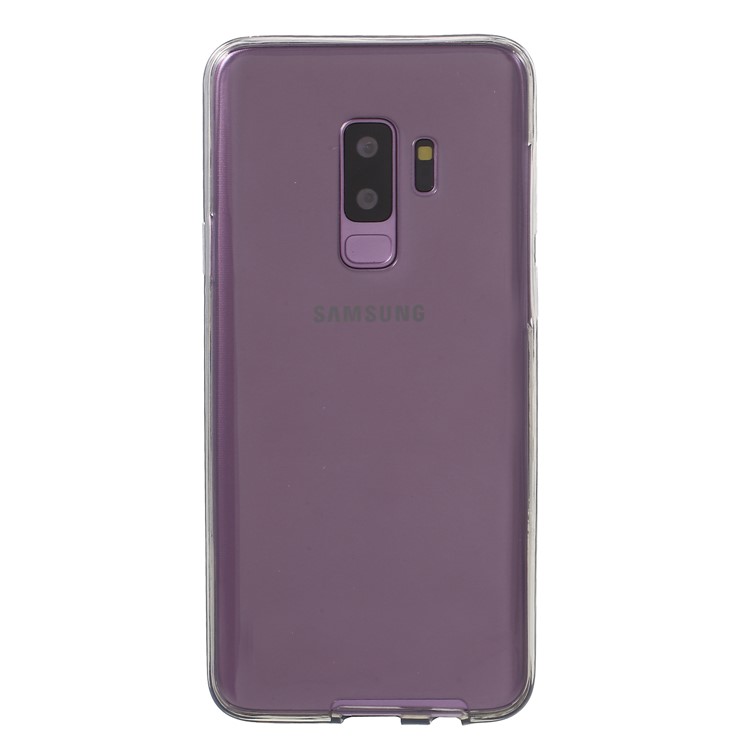 Touchable Front + Back TPU Protective Cover for Samsung Galaxy S9 Plus G965 - Black-2