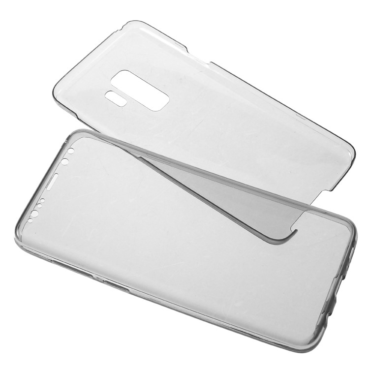 Touchable Front + Back TPU Protective Cover for Samsung Galaxy S9 Plus G965 - Black-6