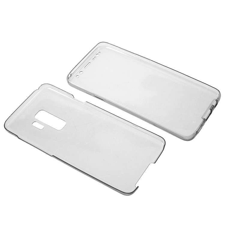Touchable Front + Back TPU Protective Cover for Samsung Galaxy S9 Plus G965 - Black-7