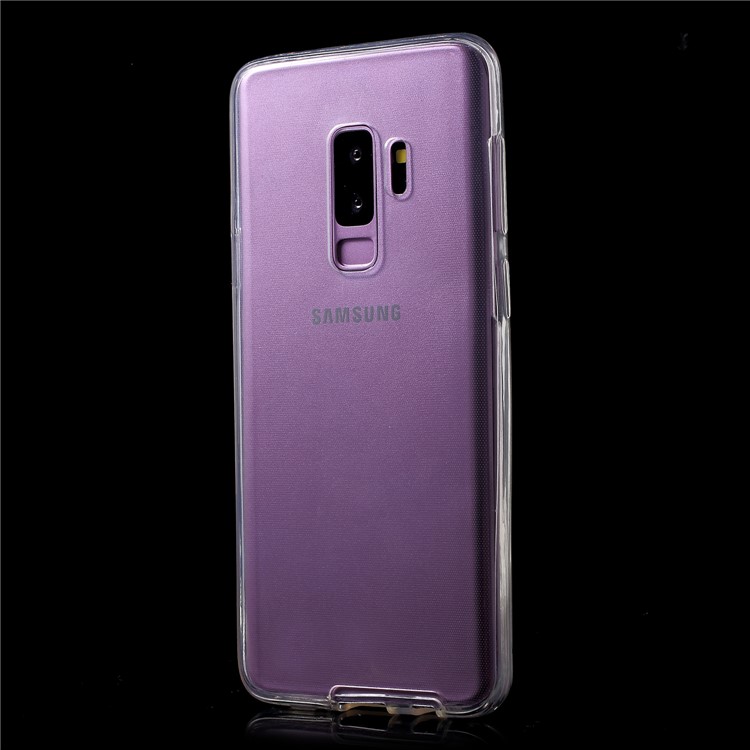 Touchable Front + Back TPU Phone Case Cover for Samsung Galaxy S9 Plus G965 - White-3