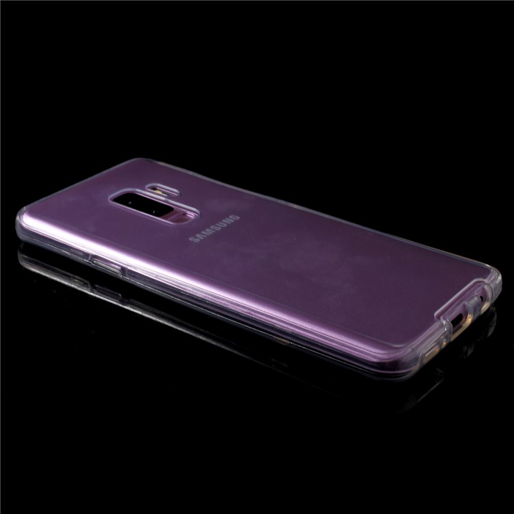 Touchable Front + Back TPU Phone Case Cover for Samsung Galaxy S9 Plus G965 - White-4