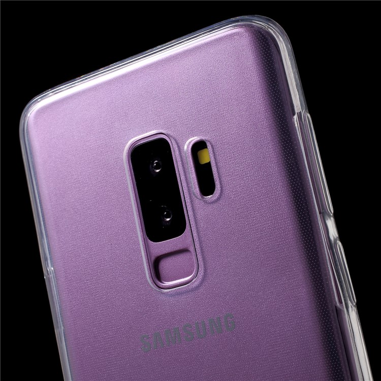 Touchable Front + Back TPU Phone Case Cover for Samsung Galaxy S9 Plus G965 - White-6