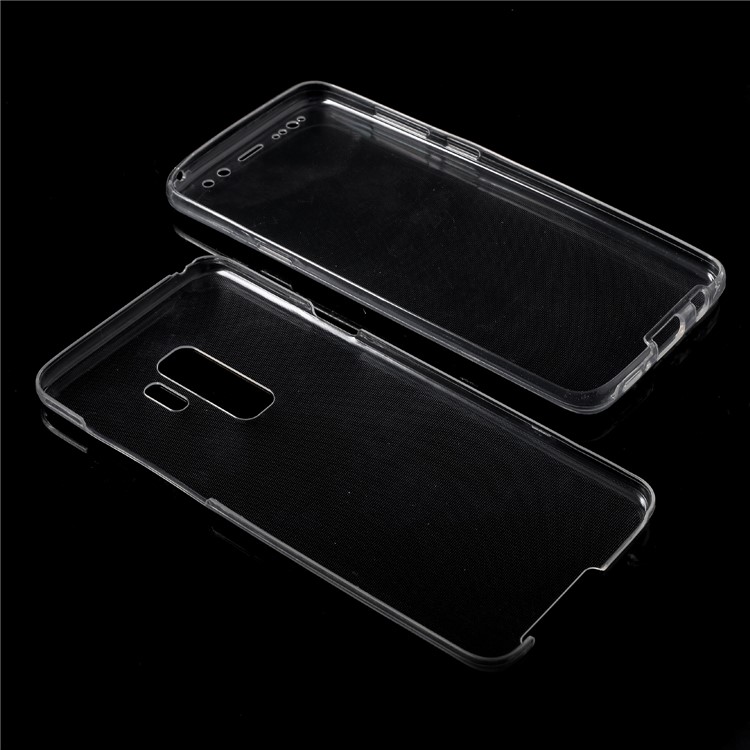 Touchable Front + Back TPU Phone Case Cover for Samsung Galaxy S9 Plus G965 - White-7