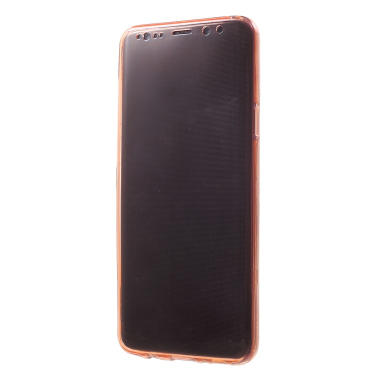 Touchable Front + Back TPU Phone Casing for Samsung Galaxy S9 Plus G965 - Rose Gold-2