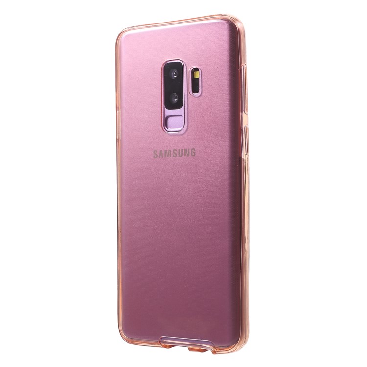 Touchable Front + Back TPU Phone Casing for Samsung Galaxy S9 Plus G965 - Rose Gold-3