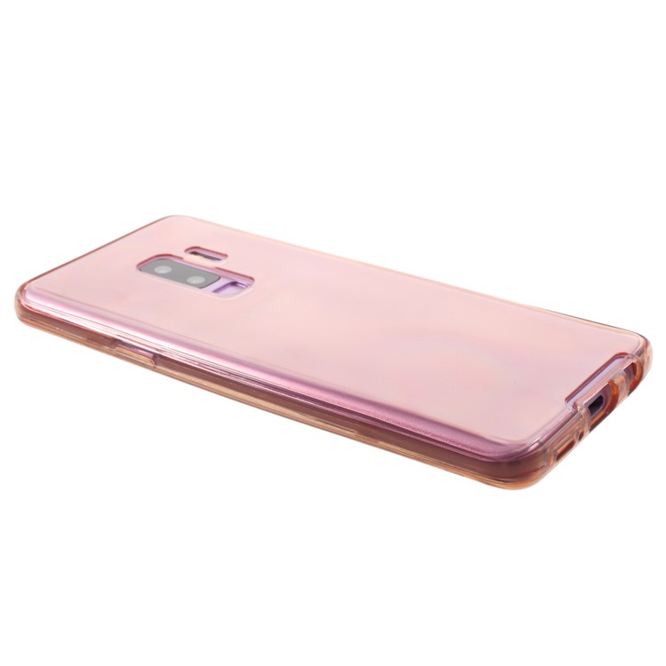 Touchable Front + Back TPU Phone Casing for Samsung Galaxy S9 Plus G965 - Rose Gold-4
