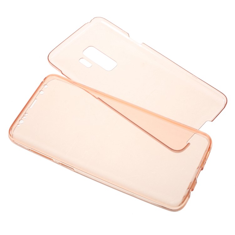 Touchable Front + Back TPU Phone Casing for Samsung Galaxy S9 Plus G965 - Rose Gold-6