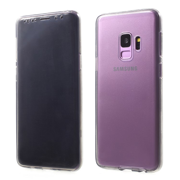 2-in-1 Touchable TPU Case (Front + Back) for Samsung Galaxy S9 G960 - Black-1