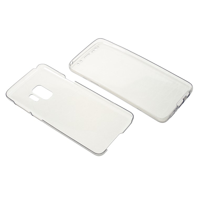 2-in-1 Touchable TPU Case (Front + Back) for Samsung Galaxy S9 G960 - Black-7
