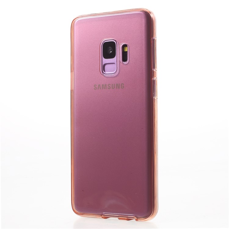 2-in-1 Touchable TPU Cover (Front + Back) for Samsung Galaxy S9 G960 - Rose Gold-3