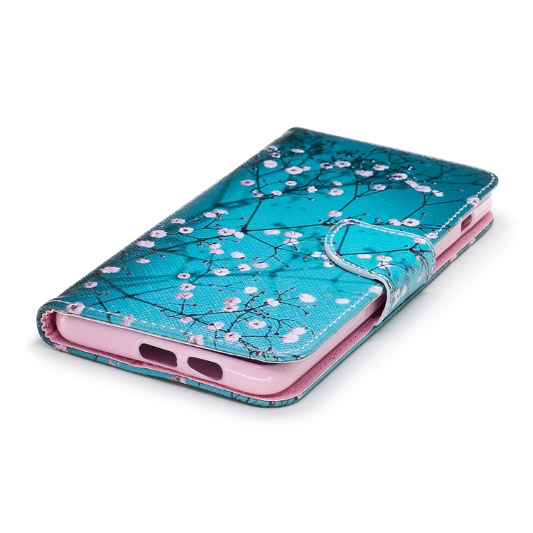 Patterned PU Leather Wallet Mobile Phone Case for Samsung Galaxy A8+ (2018) - Wintersweet-6