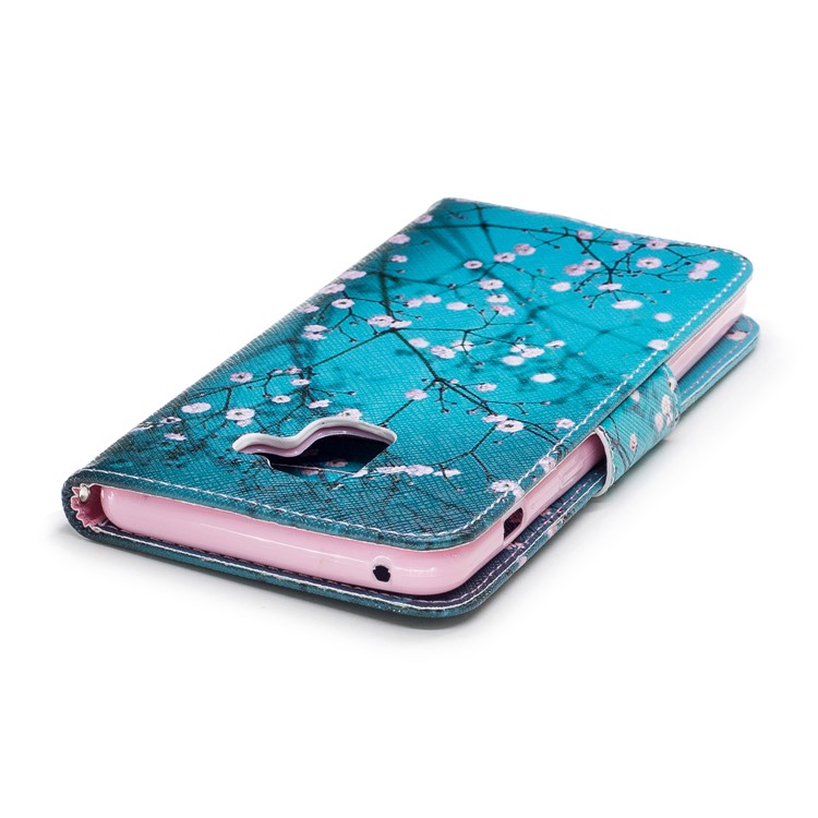 Patterned PU Leather Wallet Mobile Phone Case for Samsung Galaxy A8+ (2018) - Wintersweet-7