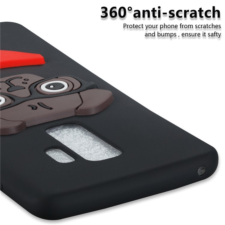 Lovely 3D Dog Pattern TPU Case for Samsung Galaxy S9+ SM-G965 - Black-2