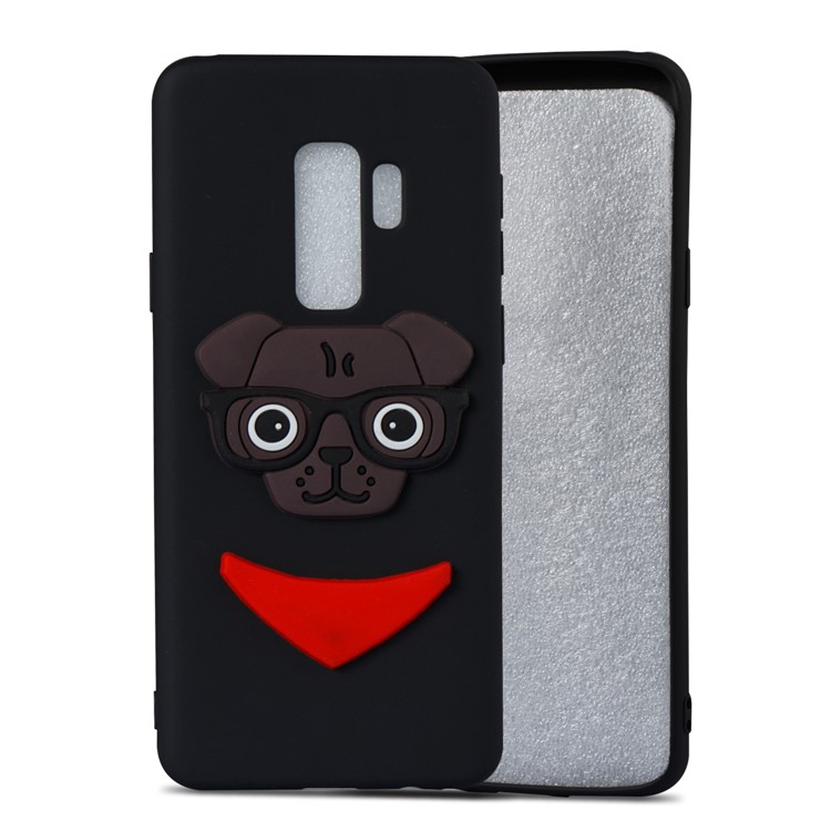 Lovely 3D Dog Pattern TPU Case for Samsung Galaxy S9+ SM-G965 - Black-5