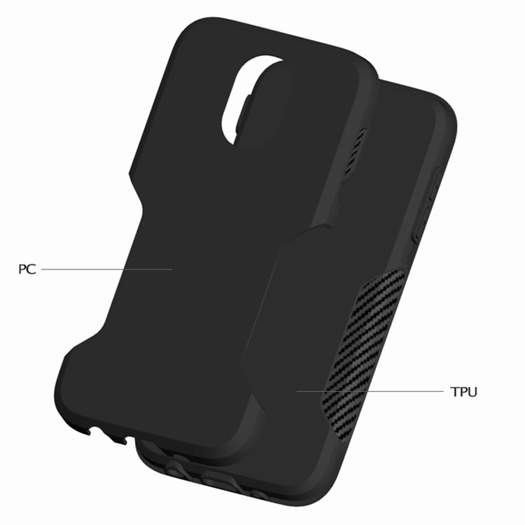 For Samsung Galaxy J5 (2017) EU Version / J5 Pro (2017) Carbon Fiber Texture PC + TPU Hybrid Case - Black-3