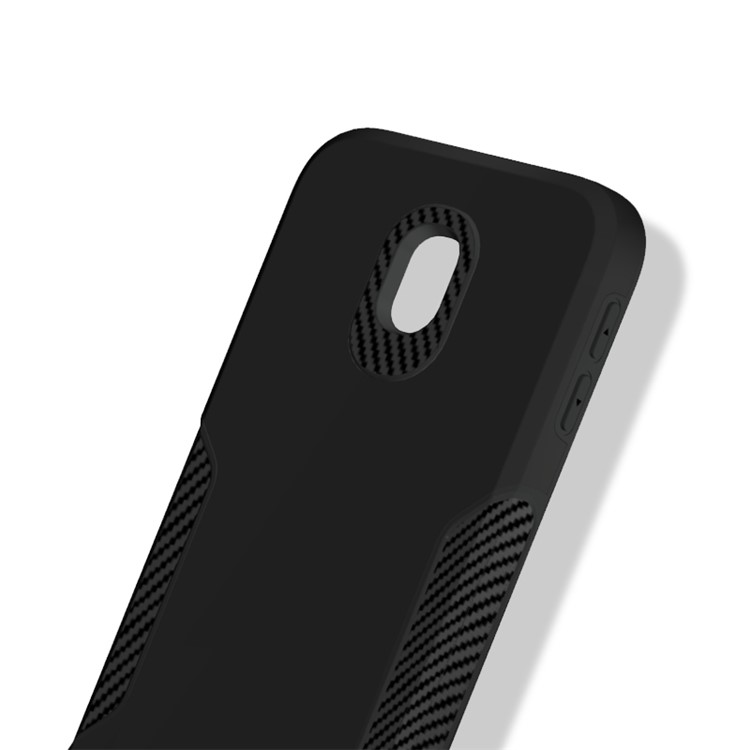 Carbon Fiber Texture PC + TPU Back Phone Case for Samsung Galaxy J3 (2017) EU Version / J3 Pro (2017) - Black-2