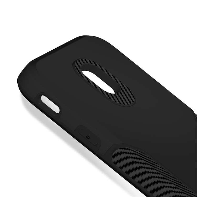 Carbon Fiber Texture PC + TPU Back Phone Case for Samsung Galaxy J3 (2017) EU Version / J3 Pro (2017) - Black-6