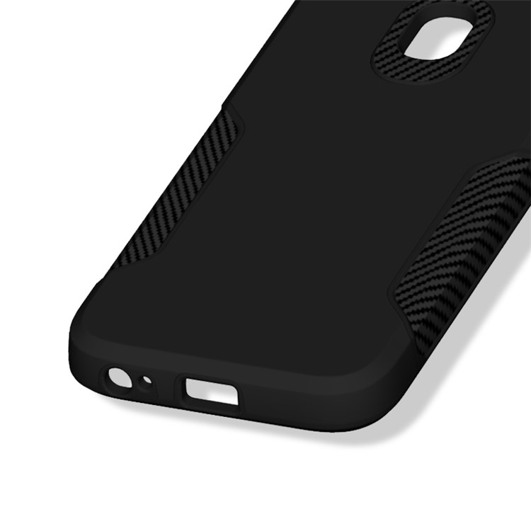 Carbon Fiber Texture PC + TPU Back Phone Case for Samsung Galaxy J3 (2017) EU Version / J3 Pro (2017) - Black-7