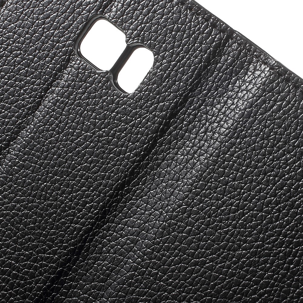 Litchi Wallet Stand Leather Case for Samsung Galaxy S7 - Black-7