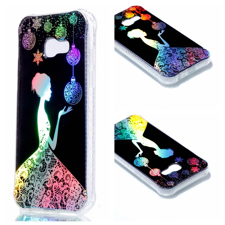 Electroplating IMD Shockproof TPU Case for Samsung Galaxy A3 (2017) - Pretty Girl-1