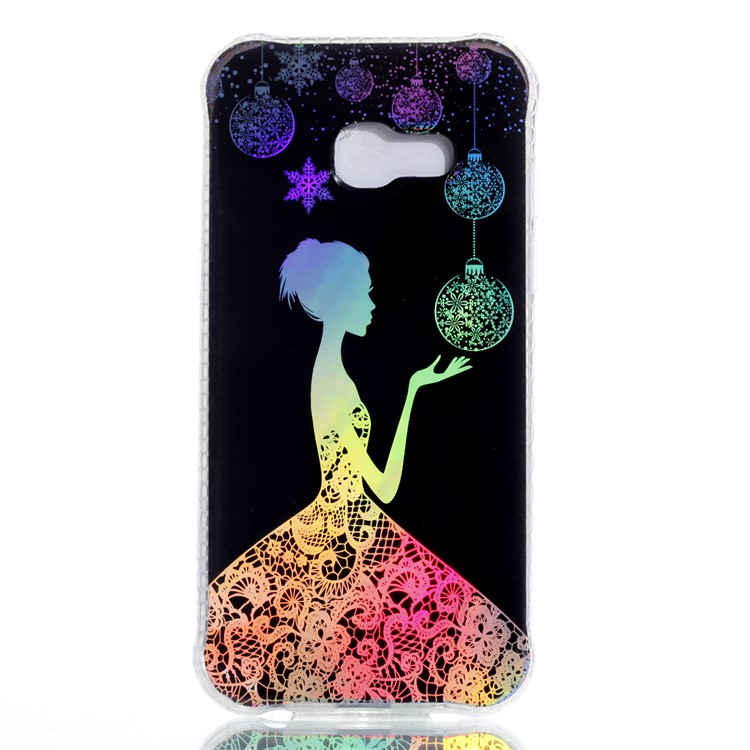 Electroplating IMD Shockproof TPU Case for Samsung Galaxy A3 (2017) - Pretty Girl-2