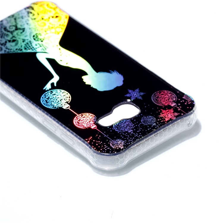 Electroplating IMD Shockproof TPU Case for Samsung Galaxy A3 (2017) - Pretty Girl-5