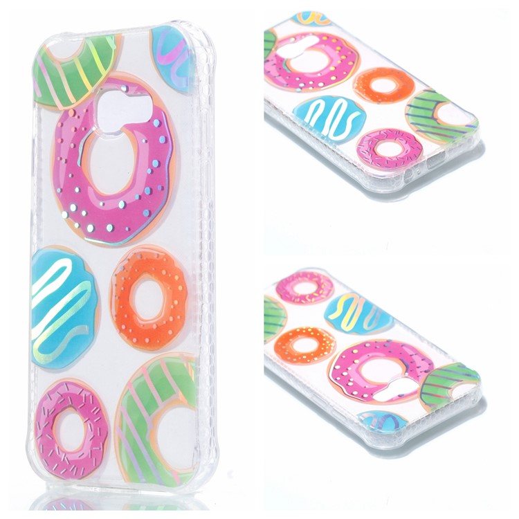 

Electroplating IMD Shockproof TPU Mobile Phone Cover for Samsung Galaxy A3 (2017) - Doughnuts