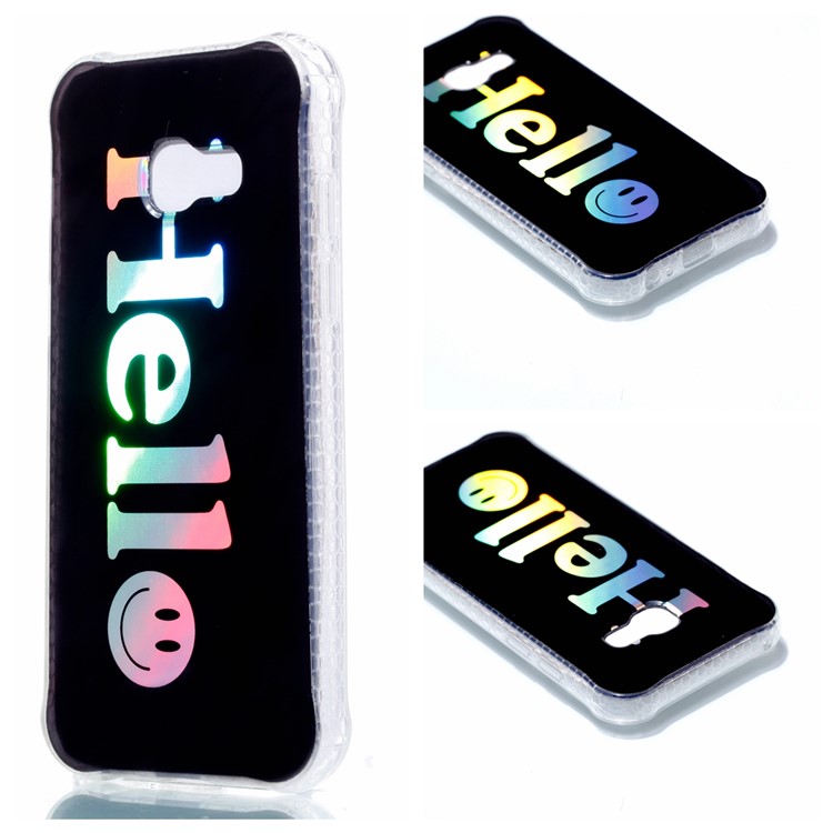 

Electroplating IMD Shockproof TPU Cover Mobile Accessory for Samsung Galaxy A3 (2017) - Hello