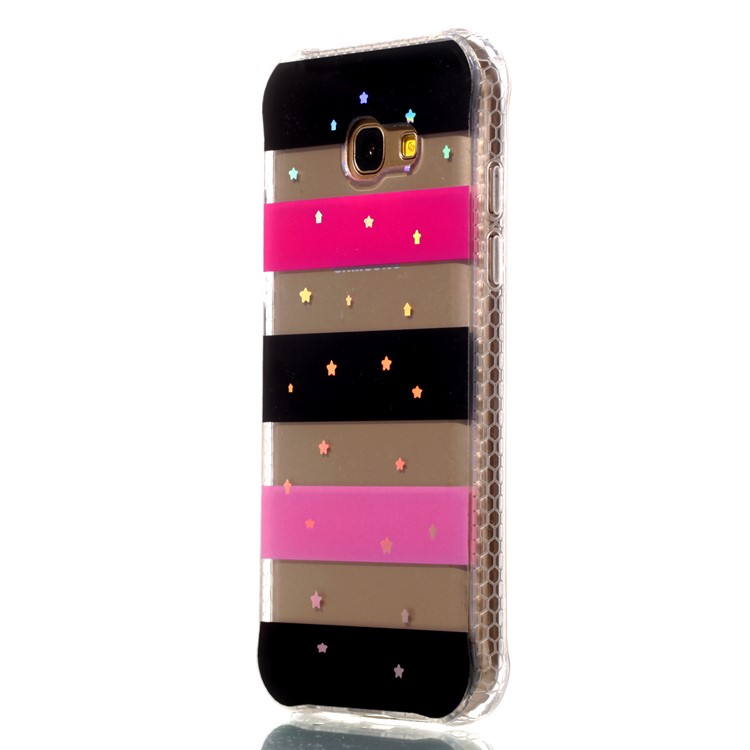 Electroplating IMD Shockproof TPU Protective Shell for Samsung Galaxy A3 (2017) - Stars and Stripes-3
