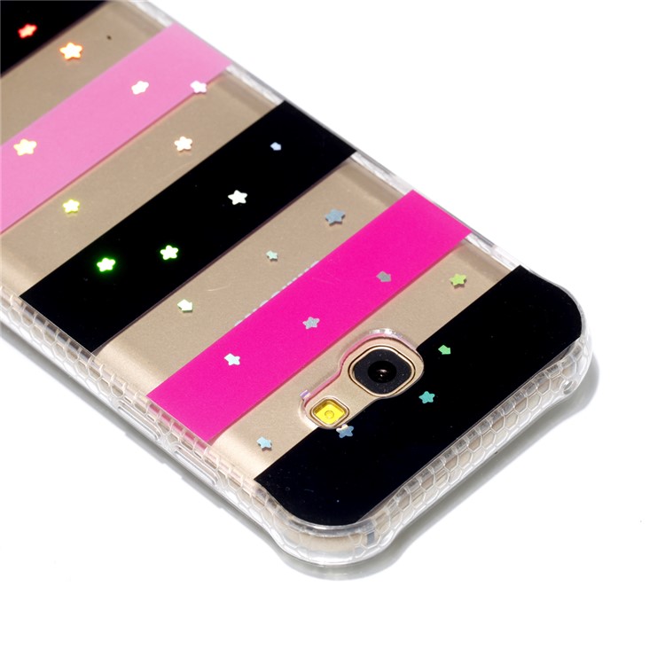 Electroplating IMD Shockproof TPU Protective Shell for Samsung Galaxy A3 (2017) - Stars and Stripes-5