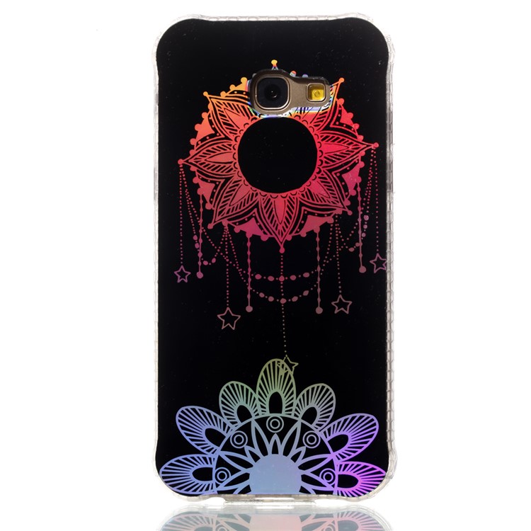 Electroplating IMD Shockproof TPU Phone Accessory Cover for Samsung Galaxy A3 (2017) - Flower Pendant-2