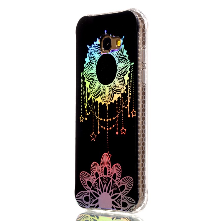 Electroplating IMD Shockproof TPU Phone Accessory Cover for Samsung Galaxy A3 (2017) - Flower Pendant-3