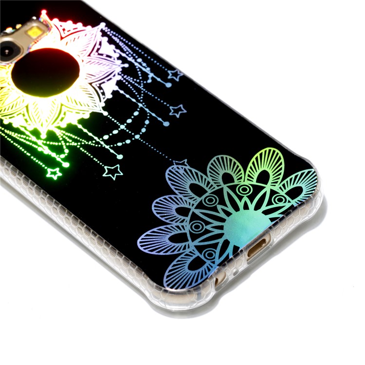 Electroplating IMD Shockproof TPU Phone Accessory Cover for Samsung Galaxy A3 (2017) - Flower Pendant-4