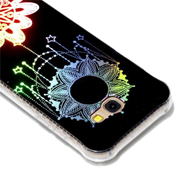 Electroplating IMD Shockproof TPU Phone Accessory Cover for Samsung Galaxy A3 (2017) - Flower Pendant-5